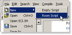 Menu New Room Script
